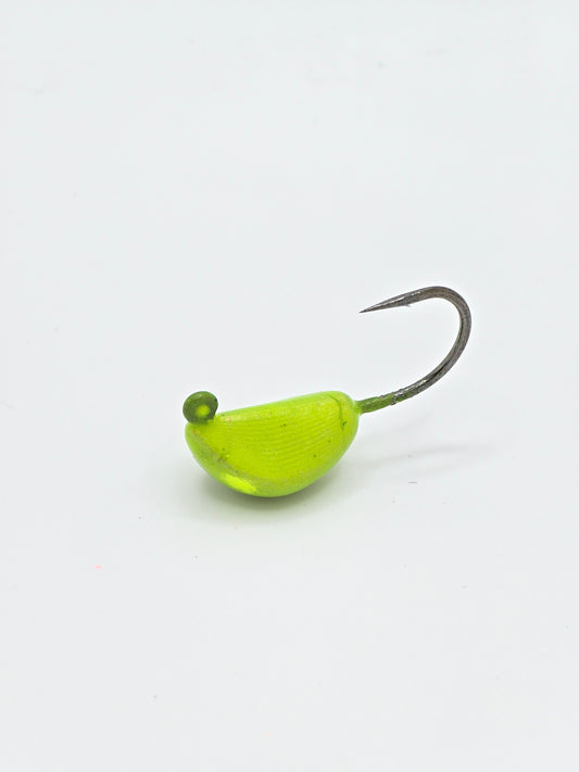 "UV Chartreuse Juice" Bottom Rocker Jig